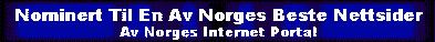 Nominert til en av norges beste nettsider
